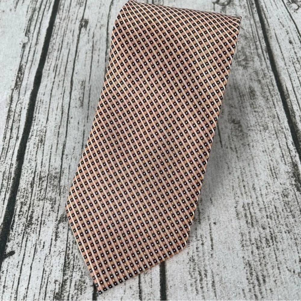 Bergamo New York orange & blue Tie